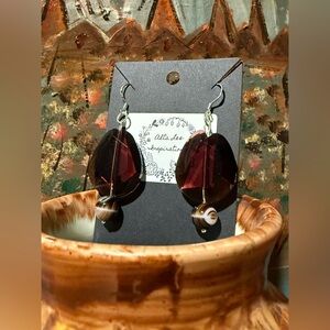 Handcrafted Glass Beaded & Sterling Silver Earrings by Alta Lee Inspirations